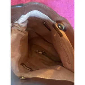 DOONEY & BOURKE Frederica Bag Pebbled Leather Tan Purse Shoulder / Crossbody thumbnail 8