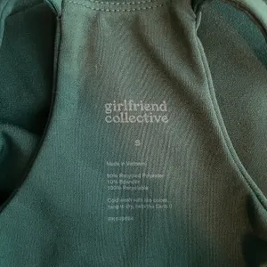 Girlfriend Collective Women S Green Colette Halter Bra Athleisure Athletic Yoga thumbnail 5