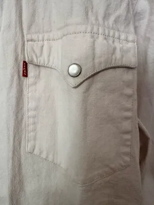 Levi's Jean button-up. Western, cowboy, country, barn utility thumbnail 3