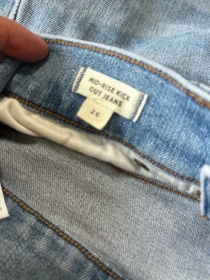 Madewell Light Blue Ankle Crop Straight Jeans thumbnail 9