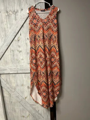 Boho dress size large Orange thumbnail 2