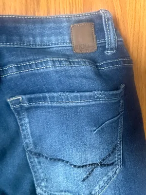 BKE Stella Mid Rise Skinny Ripped Whiskered Jeans 27 thumbnail 4