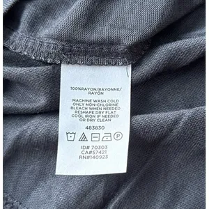 Loft Women's Gray 1/4 sleeve‎ Blouse Size XL thumbnail 6