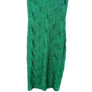 House of Harlow Green Textured Mock Neck Sleeveless Bodycon Midi Dress Size XS thumbnail 8