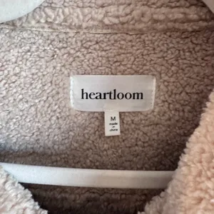 Heartloom Matin Faux Leather Sherpa Coat Jacket Beige Size M thumbnail 6