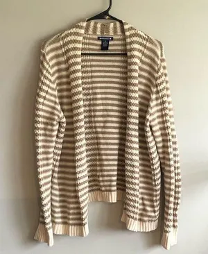 Architect Cardigan Sweater Open Front Women’s Size XL 100% Cotton thumbnail 1