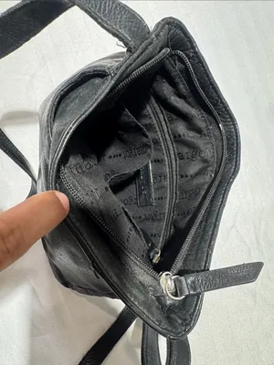 margot Black Leather Crossbody Bag thumbnail 3