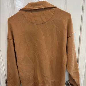 NWOT Aerie Tan Quarter-Zip Pullover thumbnail 4