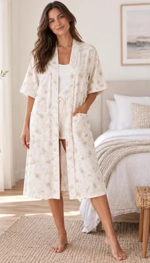 Arianna by Howard’s Floral Kimono Robe One Size thumbnail 1