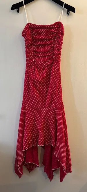 Cute Y2K 90s polka dot vintage fairy dress by City Triangles thumbnail 1