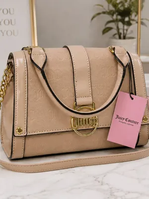 Juicy Couture Cafe Fancy Flap Tan Crossbody Bag NWT thumbnail 3