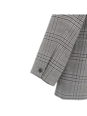 Something Navy Menswear Jacket Grey Steel Kate Plaid Oversized Blazer S thumbnail 8