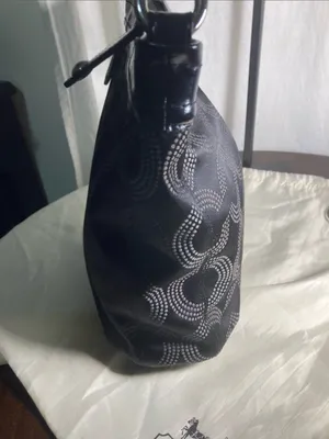 Coach Ashley Dotted Op Art shoulder bag made of jacquard fabric and leather thumbnail 8