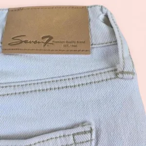 Women’s Seven7 Denim Jean Cut Off Shorts 6 Raw Hem White Cream thumbnail 5