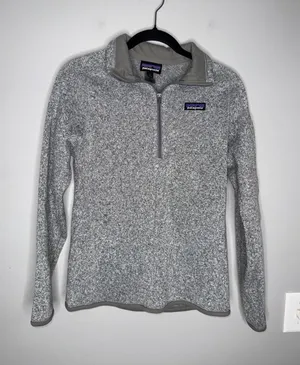 Patagonia Better Sweater Pullover Womens Small Gray Excellent 1/4 Zip‎ Fleece thumbnail 1