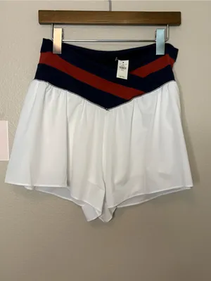 Aerie real me Fourth of July patriotic shorts women large casual sporty thumbnail 3