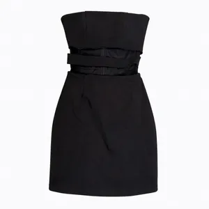 NBD x Revolve Black Strapless Bodycon Mini‎ Dress Cutout Stretchy thumbnail 2