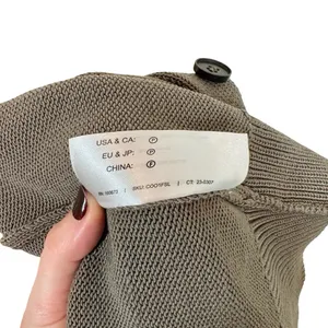 MM Lafleur The Cookie Cardigan Sleek Cotton in Fossil thumbnail 11
