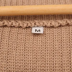 Womens Cardigan Sweater Medium Tan Chunky Knit Open Front Drop Shoulder Winter thumbnail 3