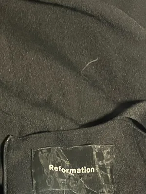 Reformation Black Square-Neck Button-Front Midi Dress Size 2 thumbnail 5