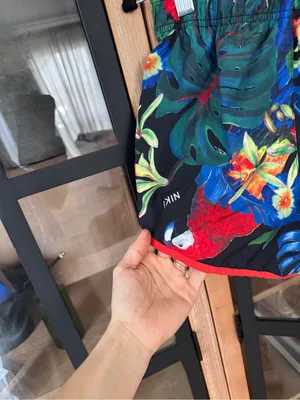 Nike Dri-FIT Tempo tropical floral parrot print running shorts workout colorful thumbnail 8