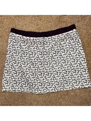 Women’s Unique Vintage Zebra Skort 1X/16 Black and White Zebra Patterned Skort thumbnail 5