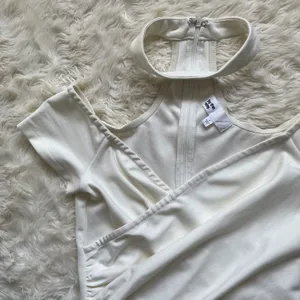 By The Way x Revolve Dress Cordelia Choker Ruched Mini Bodycon in White S thumbnail 7
