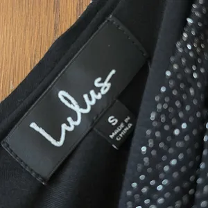 Lulus 🌟 sparkly black wrap dress — NWOT thumbnail 3