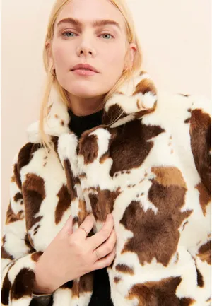 BLANK NYC Bullseye Faux Fur Coat thumbnail 4