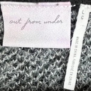 Out From Under Cropped Knit Sweater Black Bow Graphic UO Size L OVERSIZED thumbnail 6