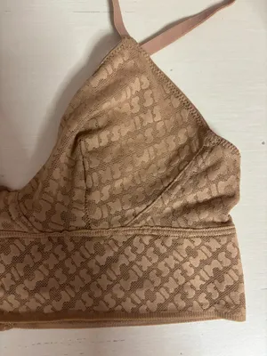 Nwot Logo Mesh Triangle Bralette - Xs thumbnail 3