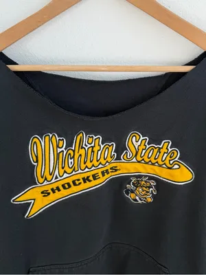 Wichita State Shockers off-the-shoulder long sleeve pullover thumbnail 2