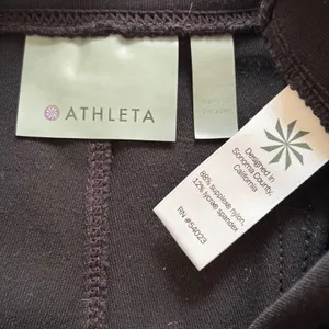 ATHLETA Pocket High-Rise Straight Leg Yoga Pants‎ Black, (XL) thumbnail 7