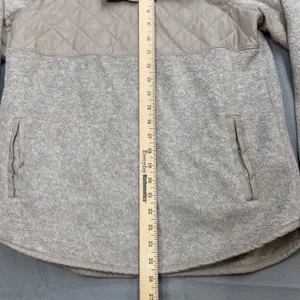 Abercrombie & Fitch Fleece Pullover Women S Tan Gorpcore Cabincore Soft Academia thumbnail 9