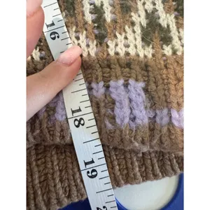 Anthropologie Fabiana Fair Isle Alpaca Wool Knit‎ Sweater Women S Boho Cottage thumbnail 8