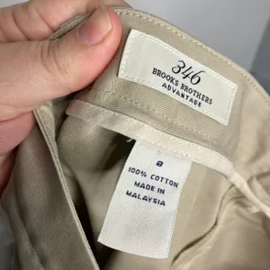 Vintage 346 brooks‎ brothers khaki pants front pleat business casual womens sz 8 thumbnail 5