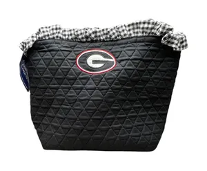 NWT - Collegiate Collection Georgia Bulldogs Tote Bag Women Black Quilted - OS thumbnail 1