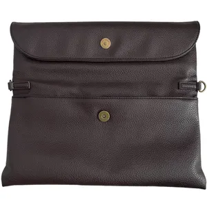 Nano Base 2 Way Foldover Clutch Crossbody Purse Japan Brown No Strap thumbnail 3