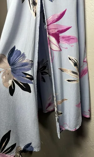 O'Neill Milly Periwinkle Blue Floral Print Maxi Dress Size Small thumbnail 5