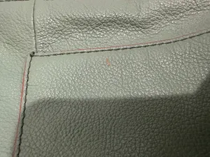 Fossil Green Pebbled Leather Crossbody Bag - Adjustable Strap Multi-Pocket thumbnail 6