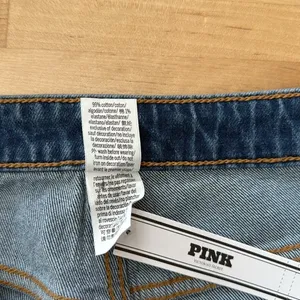 NWT PINK DENIM Victoria's Secret High-Rise Straight Leg Jeans, 12 thumbnail 10