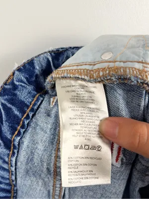 Urban outfitters bdg micro mini denim shorts size 24 thumbnail 5