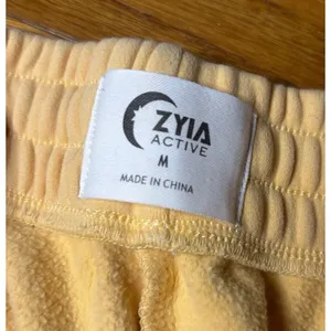 ZYIA Relaxation Sweatpants Buttercup Yellow Pocket Joggers size Medium cozy thumbnail 5