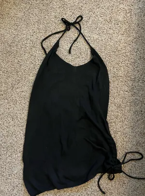 Sheer halter dress thumbnail 1