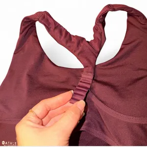 Athleta Sports Bra color Burgundy thumbnail 6