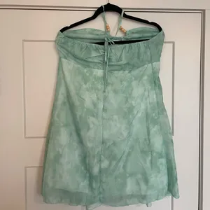 Green Halter Dress with Beaded Neckline thumbnail 3