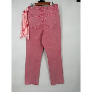 Juicy Couture Jeans Women 29 Pink Calypso Coral Venice Scarf Y2K Denim thumbnail 3