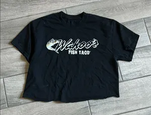 Gildan Black and White Fish Tee thumbnail 1