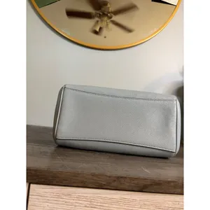Coach Mini Bennett Satchel Metallic Light Blue Crossgrain Leather Bag thumbnail 7