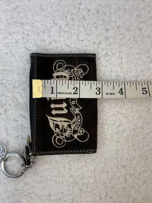 Juicy Couture Vintage Queen of Couture Velour Coin Wallet thumbnail 7